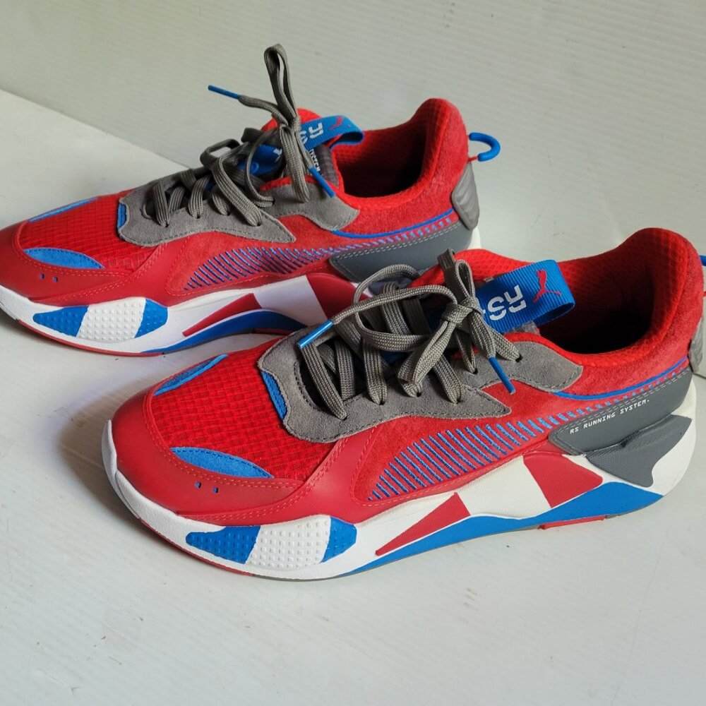 Puma Rs x Retro Red Steel Gray Indigo Sneakers Running Shoes 371511-01 Size 11.5 - Picture 2 of 11
